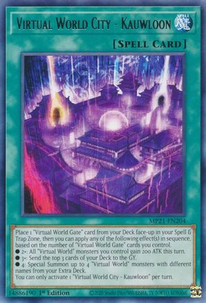 Virtual World City - Kauwloon (MP21-EN204) - 2021 Tin of Ancient Battles 1st Edition - Premium Yugioh Single from Konami - Just $0.08! Shop now at Game Crave Tournament Store