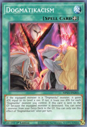 Dogmatikacism (MP21-EN203) - 2021 Tin of Ancient Battles 1st Edition - Premium Yugioh Single from Konami - Just $0.25! Shop now at Game Crave Tournament Store
