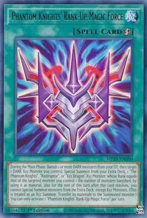 Phantom Knights' Rank-Up-Magic Force (MP21-EN200) - 2021 Tin of Ancient Battles 1st Edition - Premium Yugioh Single from Konami - Just $0.25! Shop now at Game Crave Tournament Store