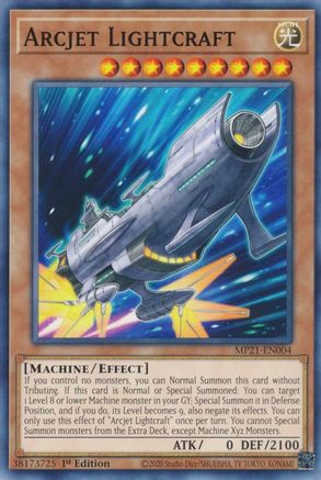 Arcjet Lightcraft (MP21-EN004) - 2021 Tin of Ancient Battles 1st Edition - Premium Yugioh Single from Konami - Just $0.08! Shop now at Game Crave Tournament Store