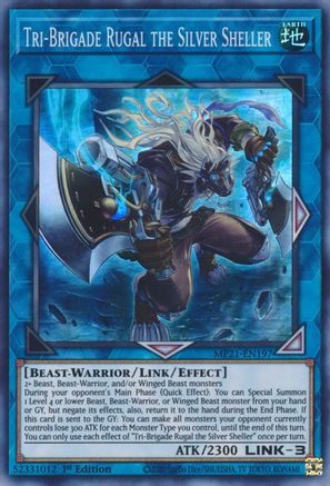 Tri-Brigade Rugal the Silver Sheller (MP21-EN197) - 2021 Tin of Ancient Battles 1st Edition - Premium Yugioh Single from Konami - Just $0.25! Shop now at Game Crave Tournament Store