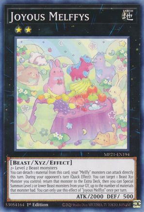 Joyous Melffys (MP21-EN194) - 2021 Tin of Ancient Battles 1st Edition - Premium Yugioh Single from Konami - Just $0.25! Shop now at Game Crave Tournament Store