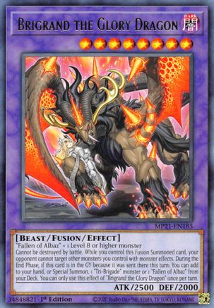 Brigrand the Glory Dragon (MP21-EN185) - 2021 Tin of Ancient Battles 1st Edition - Premium Yugioh Single from Konami - Just $0.25! Shop now at Game Crave Tournament Store
