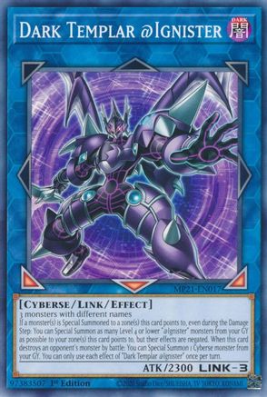 Dark Templar @Ignister (MP21-EN017) - 2021 Tin of Ancient Battles 1st Edition - Premium Yugioh Single from Konami - Just $0.25! Shop now at Game Crave Tournament Store