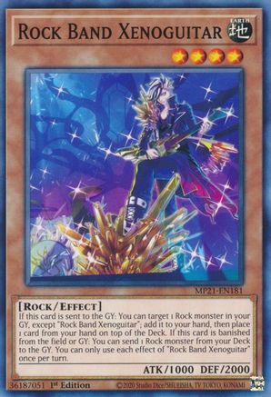 Rock Band Xenoguitar (MP21-EN181) - 2021 Tin of Ancient Battles 1st Edition - Premium Yugioh Single from Konami - Just $0.25! Shop now at Game Crave Tournament Store