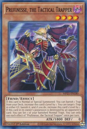 Prufinesse, the Tactical Trapper (MP21-EN180) - 2021 Tin of Ancient Battles 1st Edition - Premium Yugioh Single from Konami - Just $0.25! Shop now at Game Crave Tournament Store