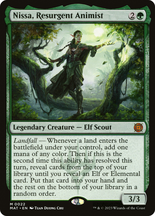 Nissa, Resurgent Animist (MAT-022) - March of the Machine: The Aftermath - Premium MTG Single from Wizards of the Coast - Just $3.74! Shop now at Game Crave Tournament Store