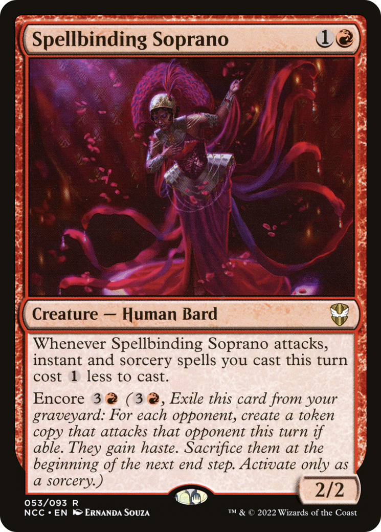 Spellbinding Soprano (NCC-053) - New Capenna Commander - Premium MTG Single from Wizards of the Coast - Just $0.25! Shop now at Game Crave Tournament Store