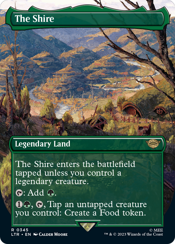 The Shire (LTR-345) - The Lord of the Rings: Tales of Middle-earth (Borderless) Foil - Premium MTG Single from Wizards of the Coast - Just $0.57! Shop now at Game Crave Tournament Store