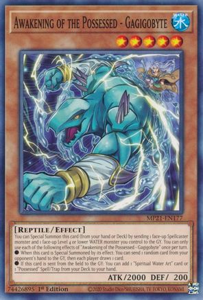 Awakening of the Possessed - Gagigobyte (MP21-EN177) - 2021 Tin of Ancient Battles 1st Edition - Premium Yugioh Single from Konami - Just $0.25! Shop now at Game Crave Tournament Store