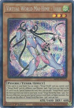 Virtual World Mai-Hime - Lulu (MP21-EN173) - 2021 Tin of Ancient Battles 1st Edition - Premium Yugioh Single from Konami - Just $0.28! Shop now at Game Crave Tournament Store