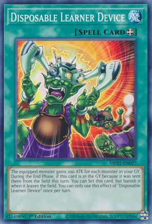 Disposable Learner Device (MP21-EN027) - 2021 Tin of Ancient Battles 1st Edition - Premium Yugioh Single from Konami - Just $0.25! Shop now at Game Crave Tournament Store