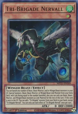 Tri-Brigade Nervall (MP21-EN169) - 2021 Tin of Ancient Battles 1st Edition - Premium Yugioh Single from Konami - Just $0.25! Shop now at Game Crave Tournament Store
