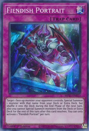 Fiendish Portrait (MP21-EN033) - 2021 Tin of Ancient Battles 1st Edition - Premium Yugioh Single from Konami - Just $0.25! Shop now at Game Crave Tournament Store