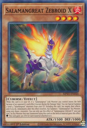 Salamangreat Zebroid X (MP21-EN044) - 2021 Tin of Ancient Battles 1st Edition - Premium Yugioh Single from Konami - Just $0.25! Shop now at Game Crave Tournament Store