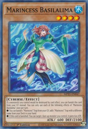 Marincess Basilalima (MP21-EN047) - 2021 Tin of Ancient Battles 1st Edition - Premium Yugioh Single from Konami - Just $0.25! Shop now at Game Crave Tournament Store