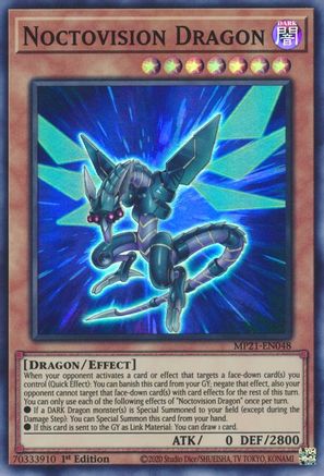 Noctovision Dragon (MP21-EN048) - 2021 Tin of Ancient Battles 1st Edition - Premium Yugioh Single from Konami - Just $0.26! Shop now at Game Crave Tournament Store
