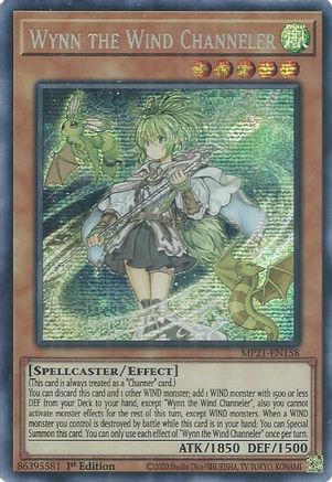 Wynn the Wind Channeler (MP21-EN158) - 2021 Tin of Ancient Battles 1st Edition - Premium Yugioh Single from Konami - Just $0.25! Shop now at Game Crave Tournament Store
