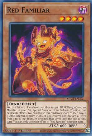 Red Familiar (MP21-EN052) - 2021 Tin of Ancient Battles 1st Edition - Premium Yugioh Single from Konami - Just $0.08! Shop now at Game Crave Tournament Store