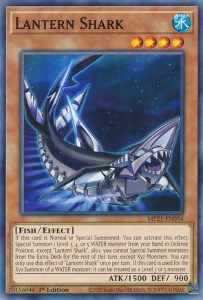 Lantern Shark (MP21-EN054) - 2021 Tin of Ancient Battles 1st Edition - Premium Yugioh Single from Konami - Just $0.25! Shop now at Game Crave Tournament Store