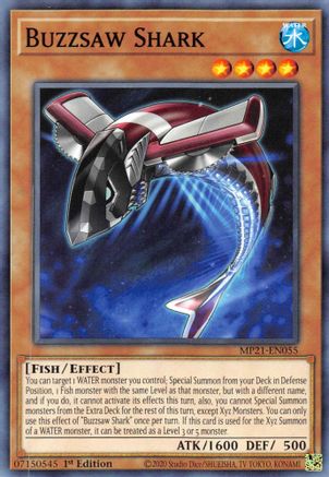 Buzzsaw Shark (MP21-EN055) - 2021 Tin of Ancient Battles 1st Edition - Premium Yugioh Single from Konami - Just $0.25! Shop now at Game Crave Tournament Store