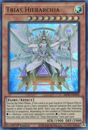Trias Hierarchia (MP21-EN058) - 2021 Tin of Ancient Battles 1st Edition - Premium Yugioh Single from Konami - Just $0.36! Shop now at Game Crave Tournament Store
