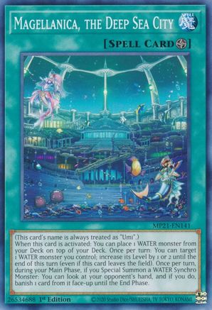 Magellanica, the Deep Sea City (MP21-EN141) - 2021 Tin of Ancient Battles 1st Edition - Premium Yugioh Single from Konami - Just $0.25! Shop now at Game Crave Tournament Store