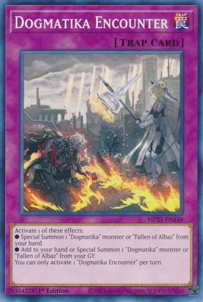 Dogmatika Encounter (MP21-EN148) - 2021 Tin of Ancient Battles 1st Edition - Premium Yugioh Single from Konami - Just $0.25! Shop now at Game Crave Tournament Store
