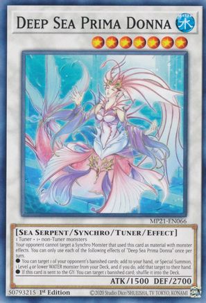 Deep Sea Prima Donna (MP21-EN066) - 2021 Tin of Ancient Battles 1st Edition - Premium Yugioh Single from Konami - Just $0.25! Shop now at Game Crave Tournament Store