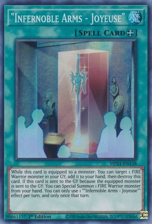 "Infernoble Arms - Joyeuse" (MP21-EN138) - 2021 Tin of Ancient Battles 1st Edition - Premium Yugioh Single from Konami - Just $0.25! Shop now at Game Crave Tournament Store