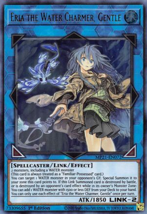 Eria the Water Charmer, Gentle (MP21-EN072) - 2021 Tin of Ancient Battles 1st Edition - Premium Yugioh Single from Konami - Just $0.25! Shop now at Game Crave Tournament Store