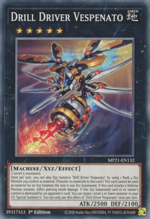 Drill Driver Vespenato (MP21-EN132) - 2021 Tin of Ancient Battles 1st Edition - Premium Yugioh Single from Konami - Just $0.08! Shop now at Game Crave Tournament Store