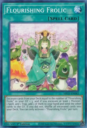 Flourishing Frolic (MP21-EN082) - 2021 Tin of Ancient Battles 1st Edition - Premium Yugioh Single from Konami - Just $0.25! Shop now at Game Crave Tournament Store