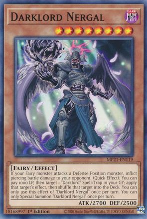 Darklord Nergal (MP21-EN119) - 2021 Tin of Ancient Battles 1st Edition - Premium Yugioh Single from Konami - Just $0.25! Shop now at Game Crave Tournament Store