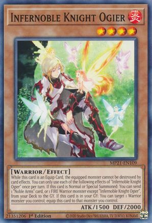 Infernoble Knight Ogier (MP21-EN109) - 2021 Tin of Ancient Battles 1st Edition - Premium Yugioh Single from Konami - Just $0.25! Shop now at Game Crave Tournament Store