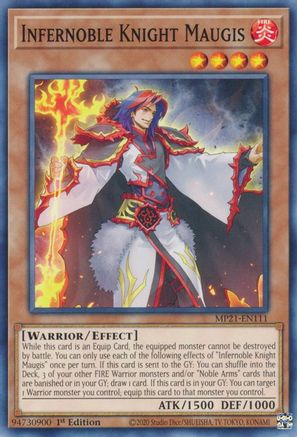 Infernoble Knight Maugis (MP21-EN111) - 2021 Tin of Ancient Battles 1st Edition - Premium Yugioh Single from Konami - Just $0.25! Shop now at Game Crave Tournament Store