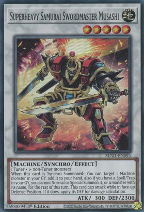 Superheavy Samurai Swordmaster Musashi (MP21-EN095) - 2021 Tin of Ancient Battles 1st Edition - Premium Yugioh Single from Konami - Just $0.25! Shop now at Game Crave Tournament Store