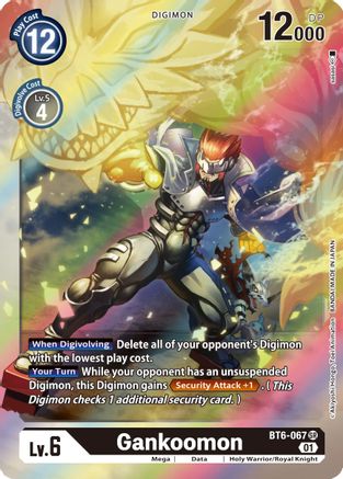 Gankoomon (BT6-067) - Double Diamond Foil - Premium Digimon Single from Bandai - Just $0.25! Shop now at Game Crave Tournament Store