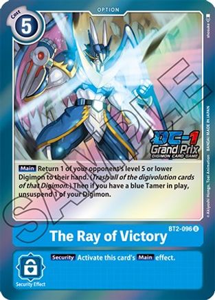 The Ray of Victory (DC-1 Grand Prix) (BT2-096) - Release Special Booster Foil - Premium Digimon Single from Bandai - Just $0.08! Shop now at Game Crave Tournament Store