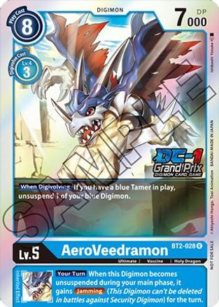 AeroVeedramon (DC-1 Grand Prix) (BT2-028) - Release Special Booster Foil - Premium Digimon Single from Bandai - Just $9.68! Shop now at Game Crave Tournament Store