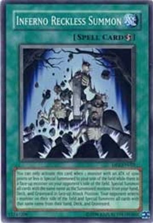 Inferno Reckless Summon (DP2-EN025) - Duelist Pack 2: Chazz Princeton 1st Edition - Premium Yugioh Single from Konami - Just $1.62! Shop now at Game Crave Tournament Store
