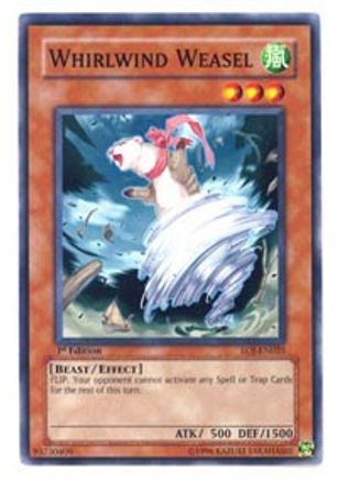 Whirlwind Weasel (EOJ-EN025) - Enemy of Justice 1st Edition - Premium Yugioh Single from Konami - Just $0.38! Shop now at Game Crave Tournament Store