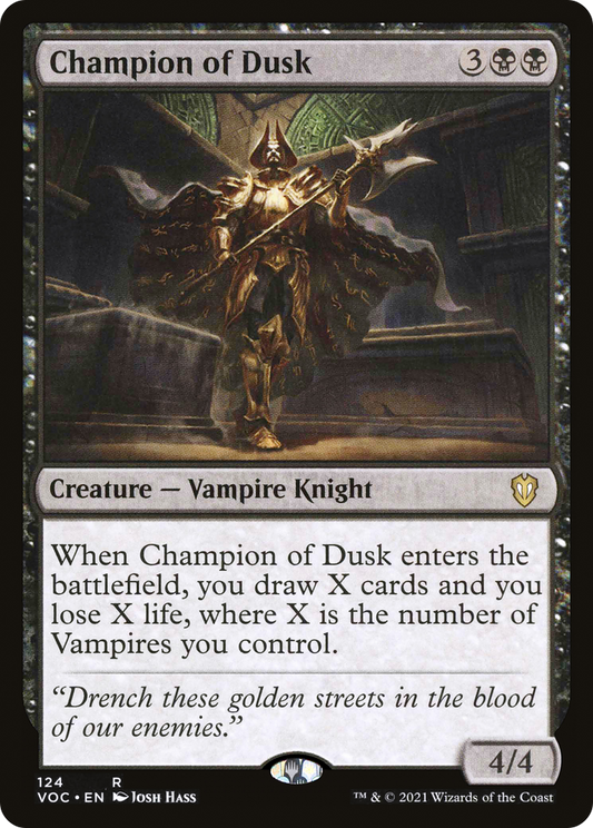 Champion of Dusk (VOC-124) - Crimson Vow Commander - Premium MTG Single from Wizards of the Coast - Just $0.25! Shop now at Game Crave Tournament Store