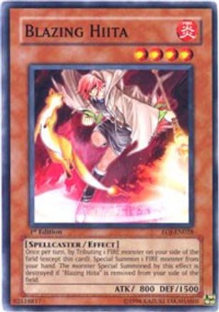Blazing Hiita (EOJ-EN028) - Enemy of Justice Unlimited - Premium Yugioh Single from Konami - Just $0.26! Shop now at Game Crave Tournament Store
