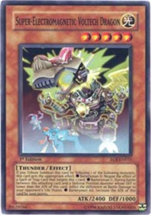 Super-Electromagnetic Voltech Dragon (EOJ-EN031) - Enemy of Justice 1st Edition - Premium Yugioh Single from Konami - Just $0.26! Shop now at Game Crave Tournament Store
