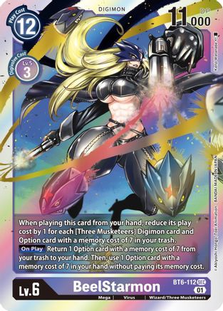BeelStarmon (BT6-112) - Double Diamond Foil - Premium Digimon Single from Bandai - Just $4.49! Shop now at Game Crave Tournament Store
