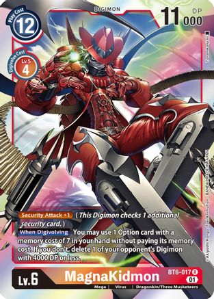 MagnaKidmon (BT6-017) - Double Diamond Foil - Premium Digimon Single from Bandai - Just $0.25! Shop now at Game Crave Tournament Store