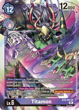 Titamon (BT6-081) - Double Diamond Foil - Premium Digimon Single from Bandai - Just $0.27! Shop now at Game Crave Tournament Store