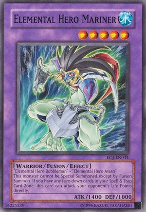 Elemental Hero Mariner (EOJ-EN034) - Enemy of Justice Unlimited - Premium Yugioh Single from Konami - Just $0.42! Shop now at Game Crave Tournament Store