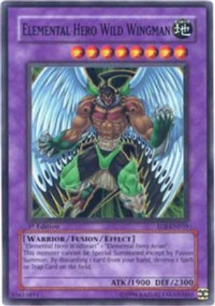 Elemental Hero Wild Wingman (EOJ-EN035) - Enemy of Justice 1st Edition - Premium Yugioh Single from Konami - Just $1.62! Shop now at Game Crave Tournament Store